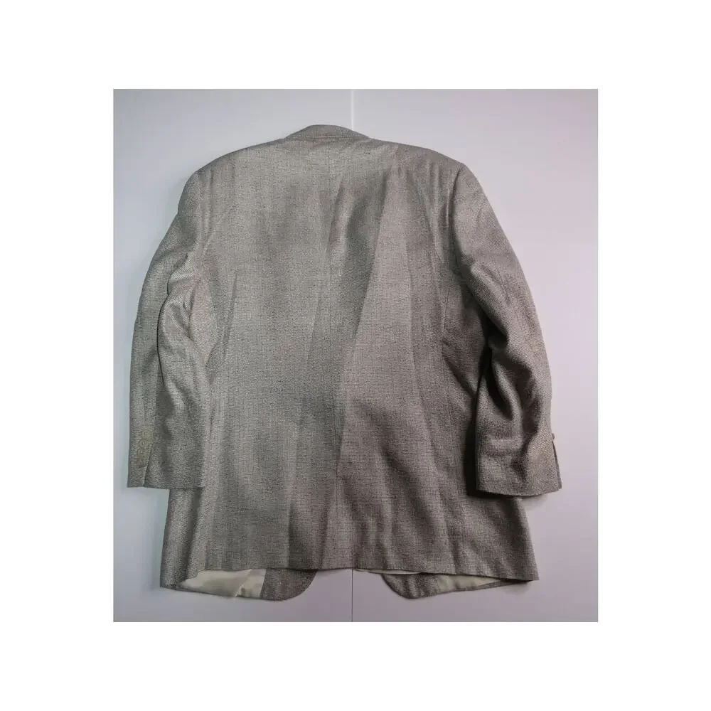 Hart Schaffner & Marx silk, silfino sport coat, 40R, light gray herringbone